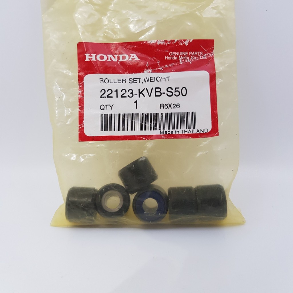 ชุด เม็ดตุ้มน้ำหนัก เม็ดตุ้มแรงเหวี่ยง  AIR BLADE I ,CLICK I 110 cc.แท้ HONDA WEIGHT ROLLER SET  UK
