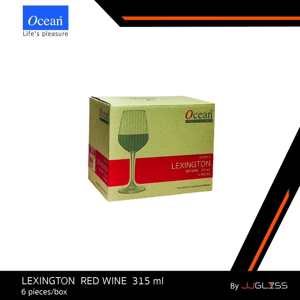 JJGLASS - (Ocean) 1019R11 Red Wine 11oz. (315ml.) [1กล่อง (6ใบ)] แก้วไวน์แดง แก้วขา แก้วโอเชี่ยน สำหรับใส่ไวน์แดง