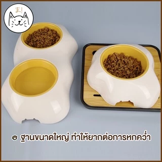 KUMAま ชามอาหารสัตว์เลี้ยง ชามข้าวสุนัข ชามแมว