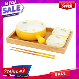 ชุด PORCELAIN KECH YELLOW DUCK แพ็ก 6 ชิ้น อุปกรณ์ใส่อาหาร PORCELAIN SET KECH YELLOW DUCK PACK6