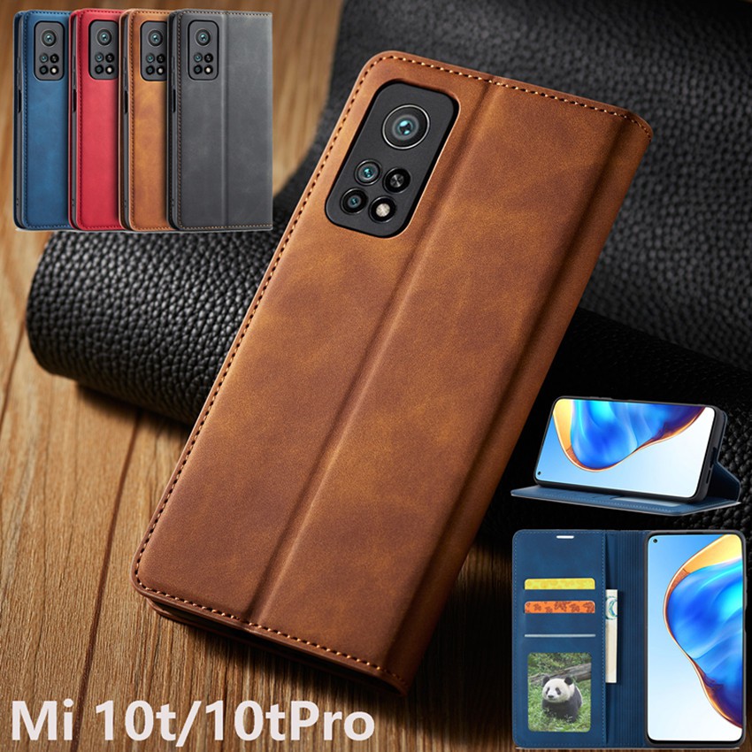 เคสมือถือฝาพับโทรศัพท์หนัง สำหรับ Xiaomi Mi 10t Pro 5G เคสมีช่องใส่บัตรเคสปกเคสกันกระแทก Xiomi Xaomi