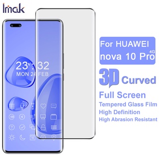 ฟิล์มกระจกนิรภัยกันรอยหน้าจอ 3D แบบโค้ง สําหรับ Huawei Nova 10 Pro Nova10 4G