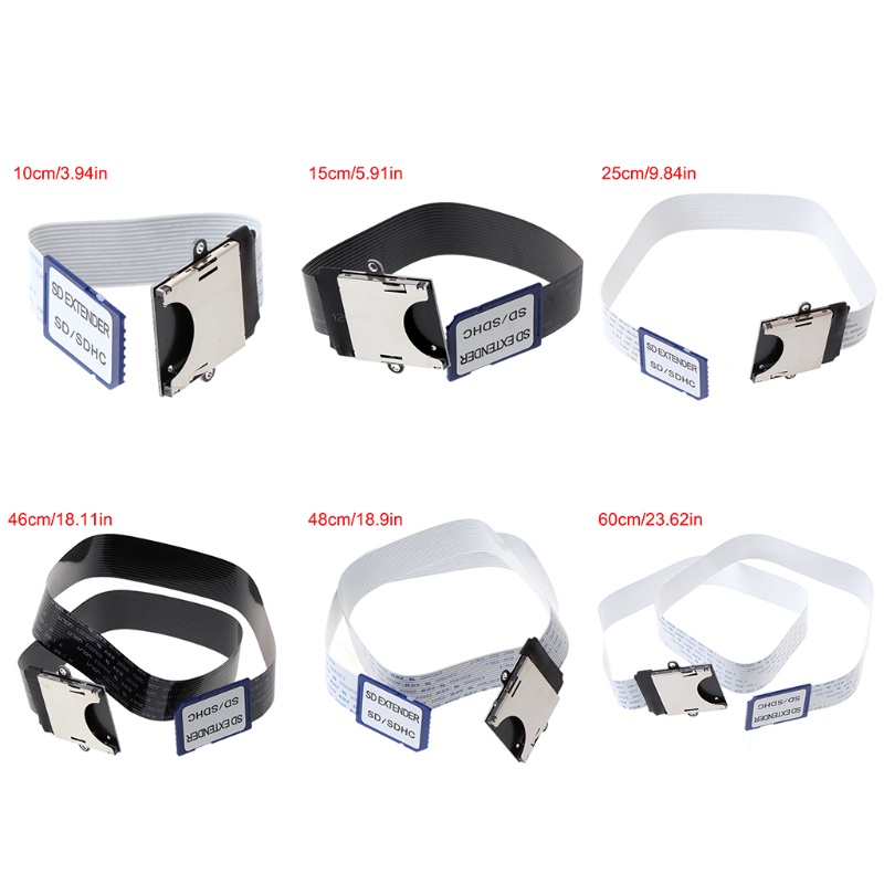 HL SD Male to SD Female Extension Cable Soft Flat FPC Cable Extender Adapter