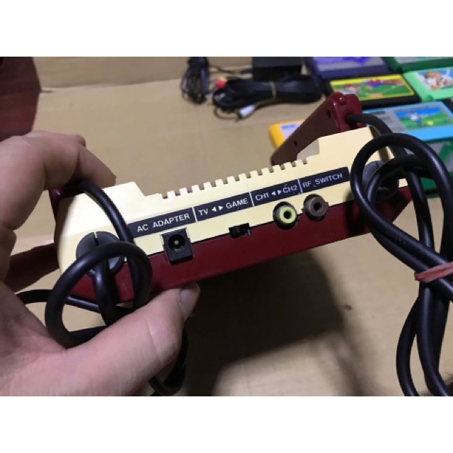 เครื่อง FC Famicom Japan Original แฟมิคอมญี่ปุ่นแท้ แปลง AV แล้ว เสียบ ...