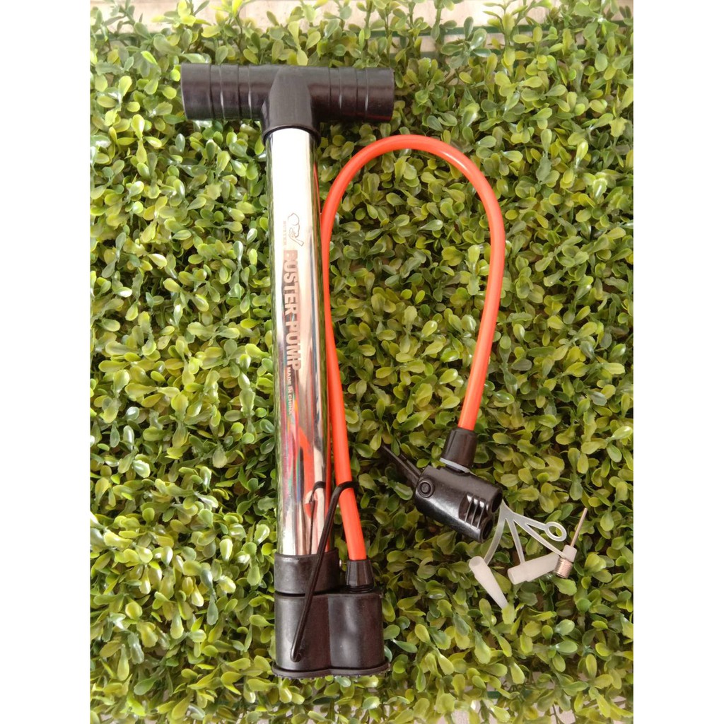 ที่สูบลมมือ เติมลม   BUSTER  ใช้งานได้หลากหลาย สูบลมรถจักรยาน สูบลมรถมอเตอร์ไซค์ สูบลมลูกบอลโยคะ 32cm 2421