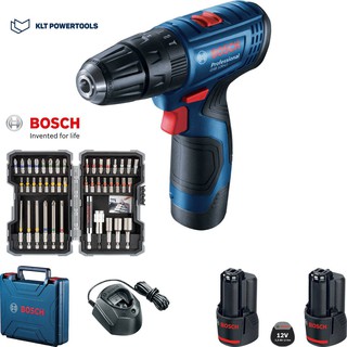 Bosch สว่านไขควงกระแทกไร้สาย GSB 120-LI + ชุดดอกไขควง 43 ชิ้น