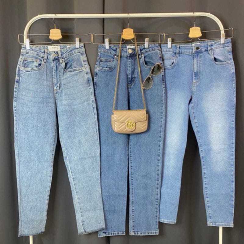 Mom Jeans สําหรับผู้หญิง คุณภาพดีที่สุด Mom fit/Boyfriend Jeans)