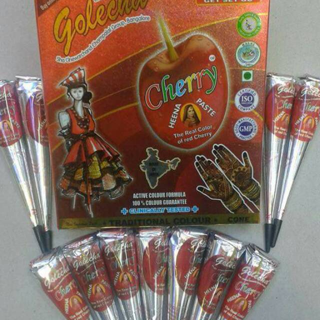 Henna Golecha เชอร์รี่ @ 12 ชิ้น