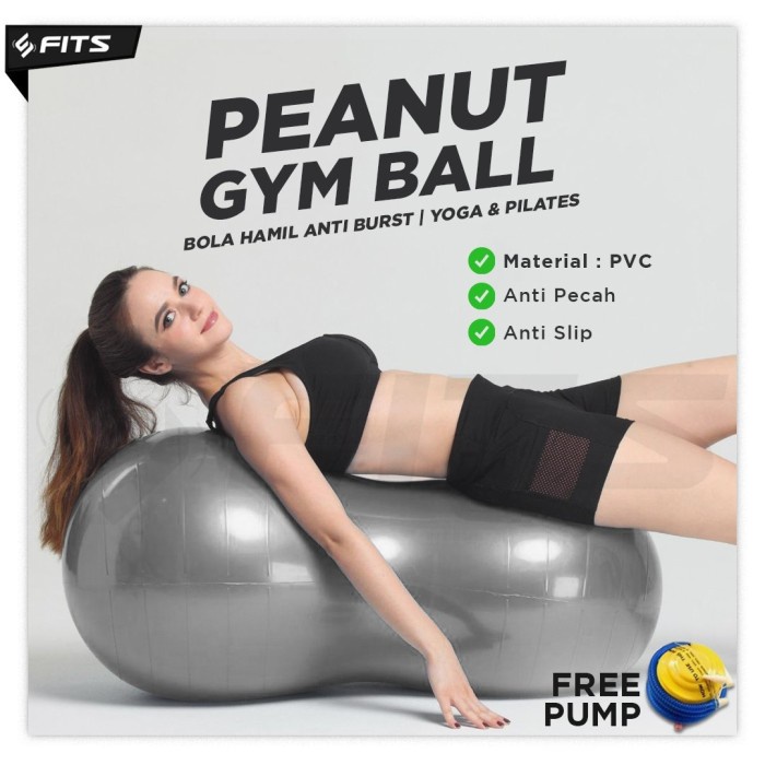 SFIDN FITS Peanut Gym Ball Anti Burst Yoga & Pilates Pregnancy Ball