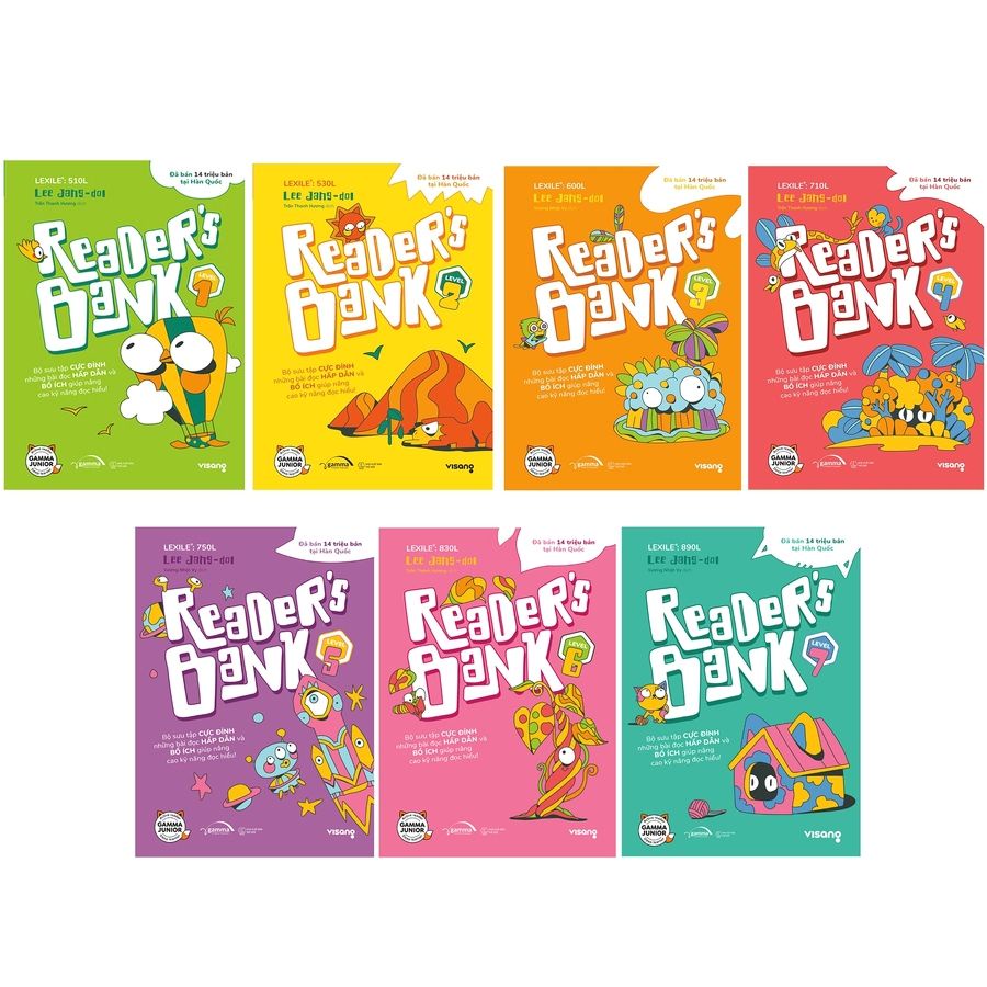 หนังสือ - Combo Readers Bank (ชุด 7 เล่ม) - ระดับ 1 - ระดับ 7