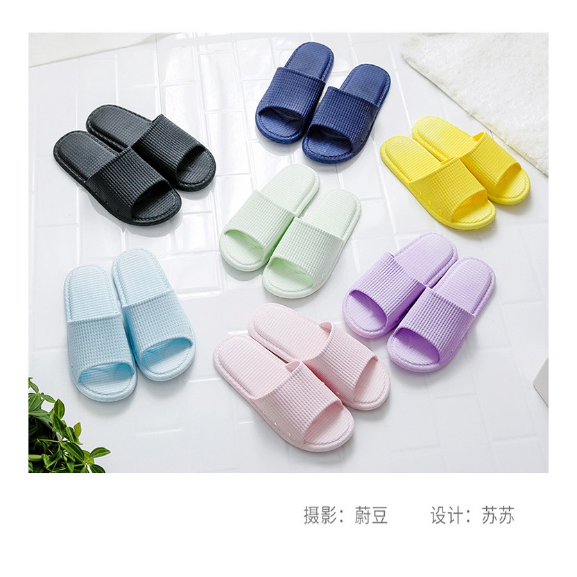 MI รองเท้าแตะยางแบบสวม  นิ่มเบาใส่สบาย 15534