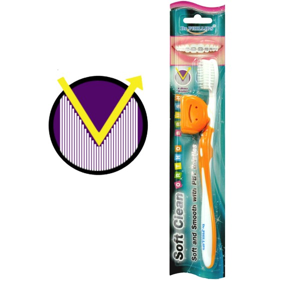 Dr. Phillips - แปรงฟันจัดฟัน รุ่น Soft Clean <<พร้อมส่งค่ะ>>