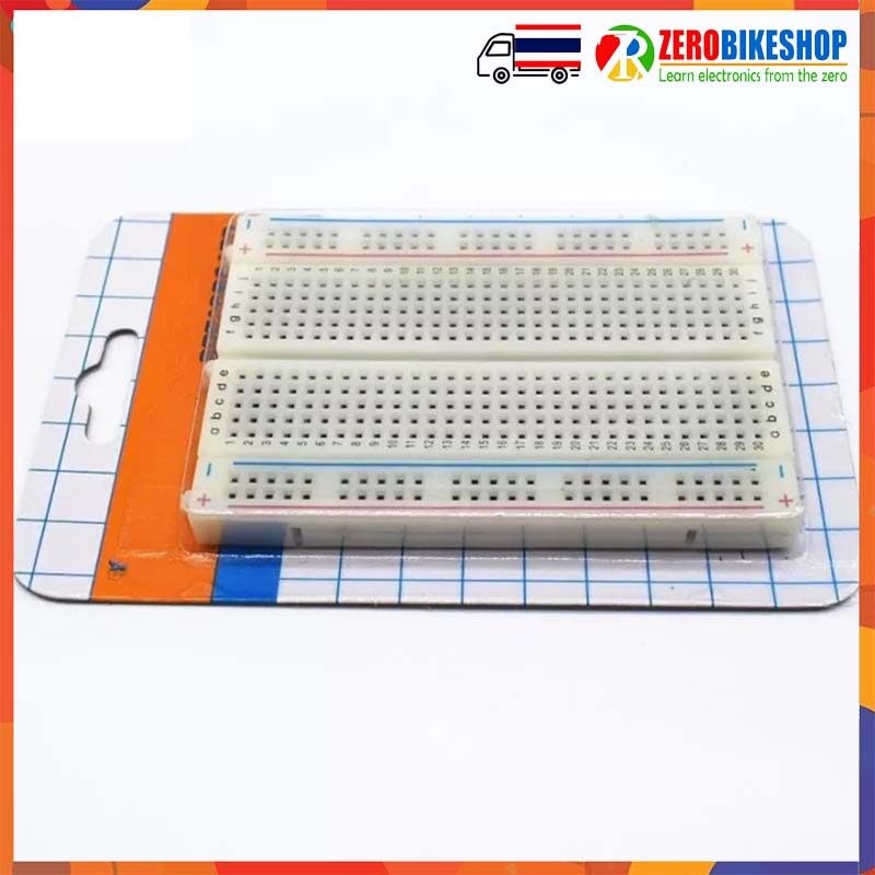 **พร้อมส่ง จากไทย** MB-400H โฟโต้บอร์ด บอร์ดทดลองขนาดเล็ก mini breadboard 8.5CM x 5.5CM 400 holes 1 ชิ้น by ZEROBIKE