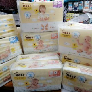 MOBY ผ้าอ้อมสำเร็จรูปมีเทป เเละ  ชนิดกางเกง