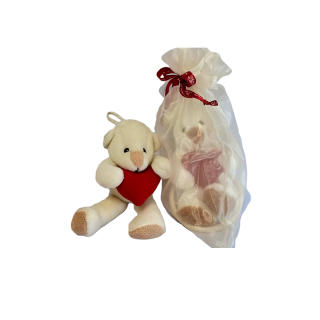 (เก็บโค้ดหน้าร้านลด70฿) ของขวัญตุ๊กตาหมีคล้องผ้าส่งรัก