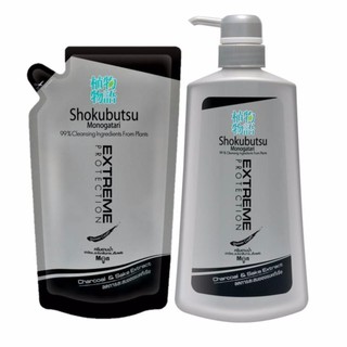 SHOKUBUTSU For Men ครีมอาบน้ำ โชกุบุสซึ โมโนกาตาริ Extreme Protection 500 ml + Refill Pack LIONSOS