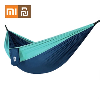 XIAOMI Mijia Zaofeng เตียงนอนเปลญวน1-2Person เปลญวนผ้าชูชีพโหลดสูงสุด300กก.สำหรับกลางแจ้ง Camping ชิงช้าผ้าร่มชูชีพSK1419