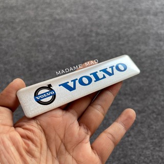 โลโก้ VOLVO เพลทอลูมิเนียมบาง ขนาด 12x2cm