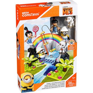 Mega Construx ตัวต่อ มินเนี่ยน  Despicable Me Agnes Unicorn Expedition Building Set ของแท้