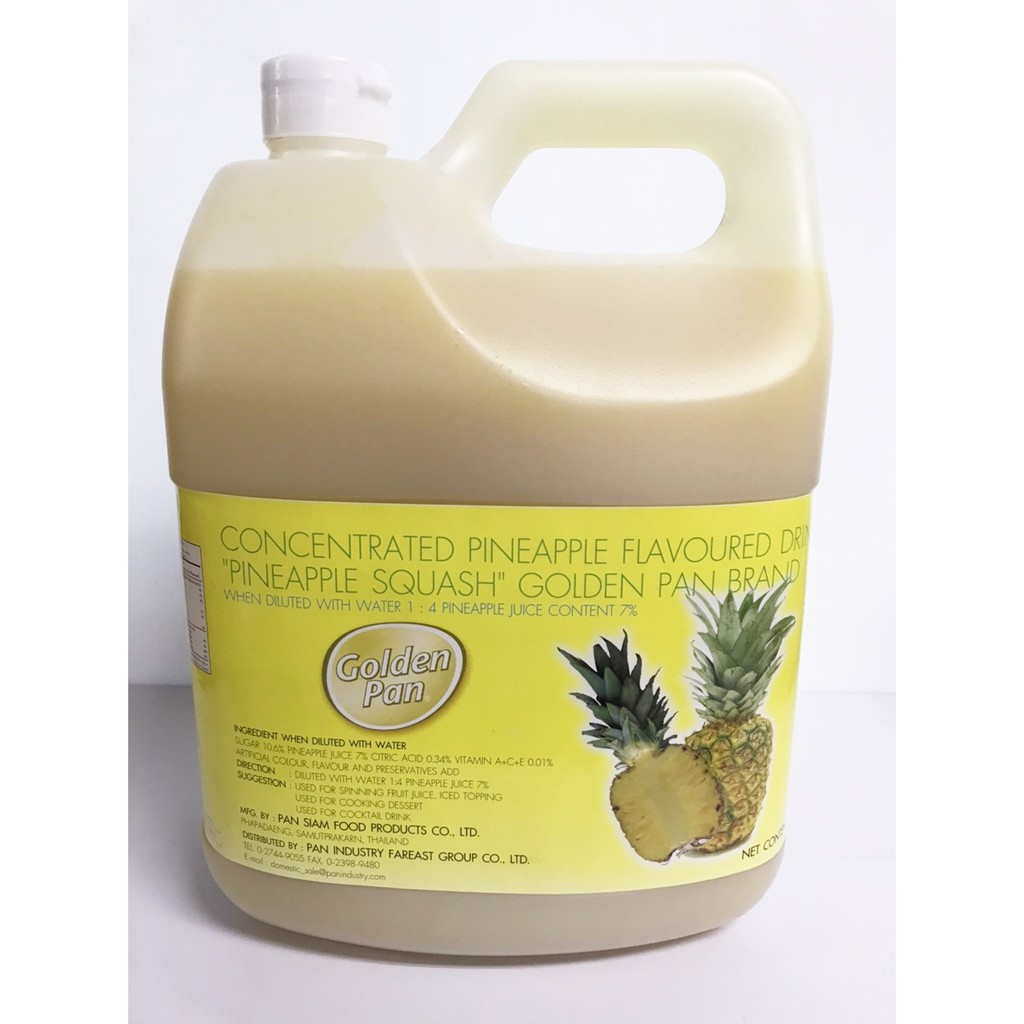 น้ำรสสับปะรดเข้มข้น ตราโกลเด้นแพน ขนาด 4,500 มล.