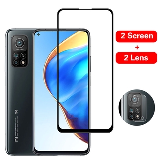 [yfish.th] 2 in 1 กล้องเลนส์ ฟิล์มกระจกนิรภัยสำหรับ Xiaomi Mi 10T Redmi Note 7 8 9 10 K40 Pro max 9s 9T 4G 5G K30 8A 7A Poco F2 F1 X3 NFC M3