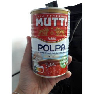 Mutti มูตติมะเขือเทศบดละเอียดผสมกระเทียม 400 กรัม