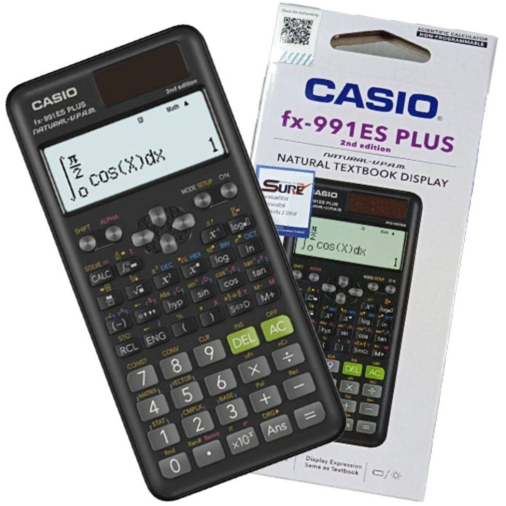 เครื่องคิดเลขวิทยาศาสตร์ Casio fx-991es plus 2nd Edition