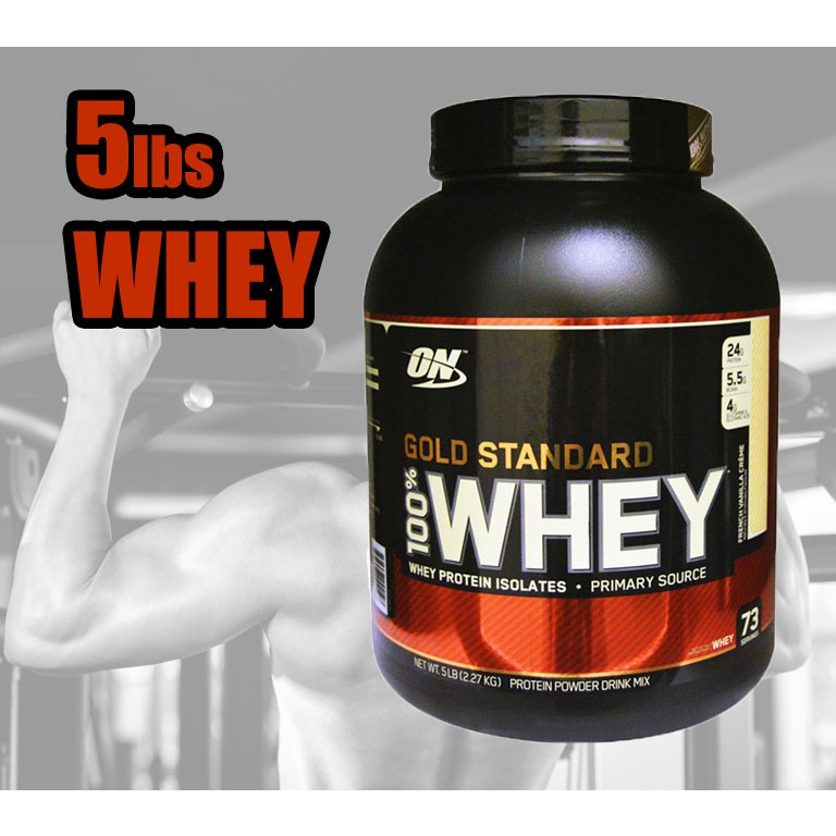 Whey Protein Gold Standard เวย์ โปรตีน ON Optimum 100% 5 lb.
