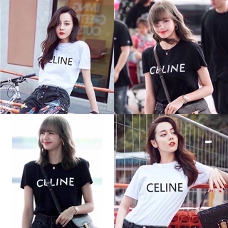 🌈PWR.SHOP🌈เสื้อยืดCottonพิมพ์ลายที่ลิซ่าBLACKPINK