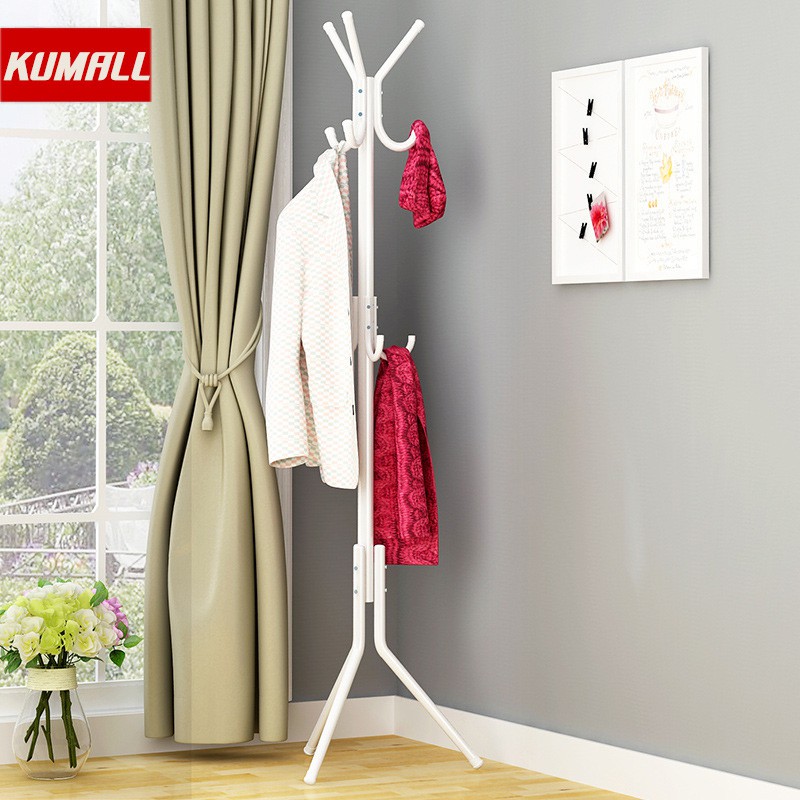 KUMALL ที่แขวนหมวกและเสื้อโค๊ท 3ชั้น CoatRack  สีดำกับขาว