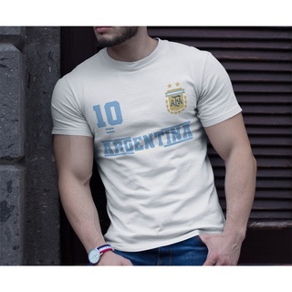 AqUp เสื้อบอล อาร์เจนตินา Argentina FootballT-Shirt สวยใส่สบายแบรนด์ Khepri 100%cotton comb พิมพ์ดี ไม่แต   หลาย     เดี