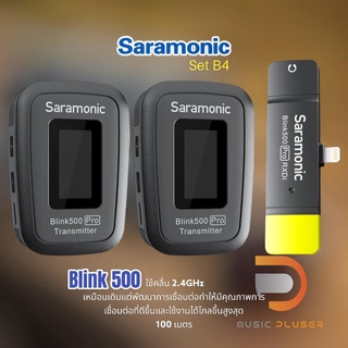 Saramonic Blink 500 Pro ไมโครโฟนไร้สายพร้อมไมค์คลิปหนีบเสื้อ iOS Devices