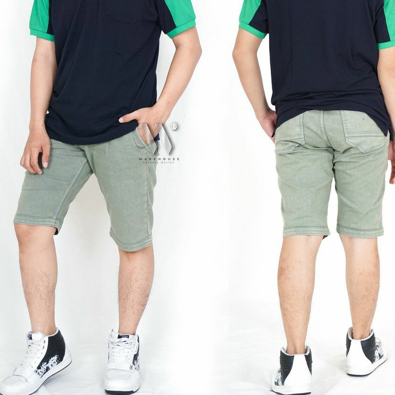 TM TLR กางเกงขาสั้นผู้ชาย MADE OF COTTON JEANS