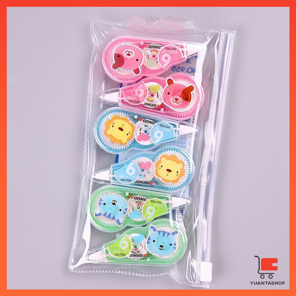 เทปลบคำผิด การ์ตูน อย่างดี 5 มม. ยาว8,16เมตร ลบปากกา ขนาดเล็ก  correction tape ราคา ถูกที่สุด ดีลบีเคเค แกลเลอรีภาพที่ 3
