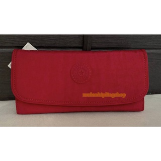 ส่งฟรี EMS Kipling Money Land Wallet - Red Rouge สีแดงสด