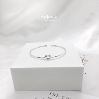 𓂃⟡ myjew.k เครื่องประดับเงินแท้ : กำไลข้อมือ knot bracelet กำไลเงินแท้