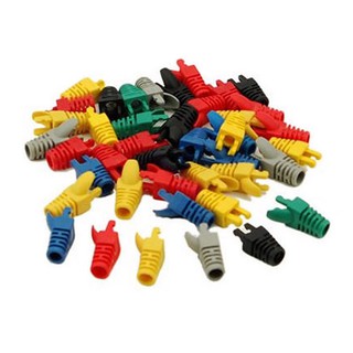 Network RJ45 Cable Ends Plug Connector Cover Boots Cap Cat5 Cat6 Safety RJ45 Connector Jacket