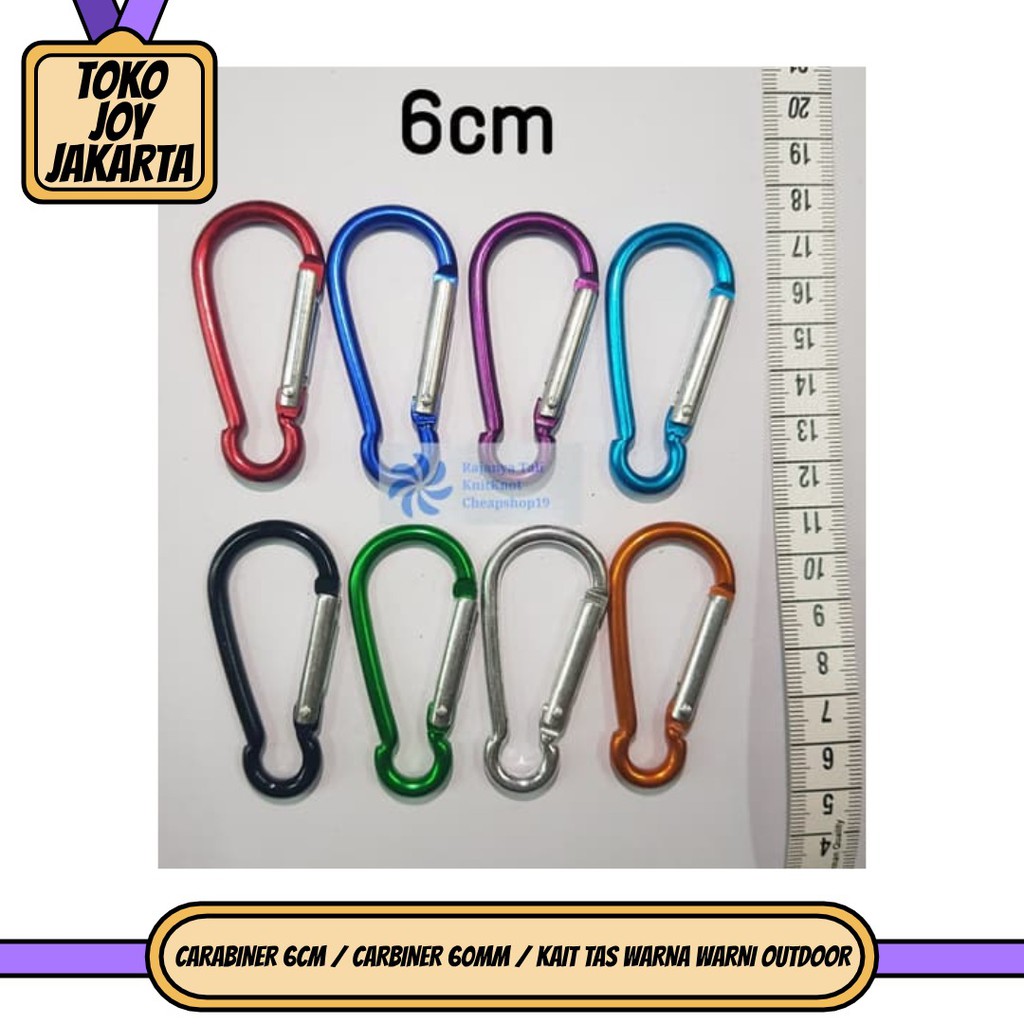 6CM CARBINER / 60MM CARBINER / COLORFUL OUTDOOR BAG HOOK