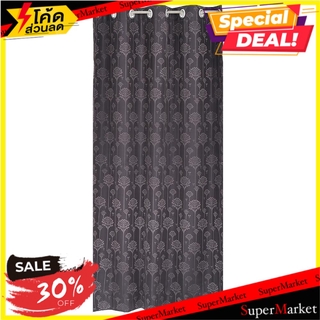 ผ้าม่าน EYELET HOME L&amp;S KRIS UV 140x220 ซม. สีเทา ผ้าม่านประตู EYELET CURTAIN HOME L&amp;S KRIS UV 140X220CM GRAY