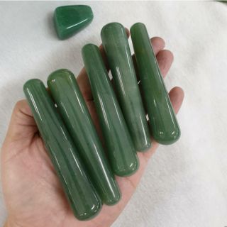 กัวซา กัวซาหยก กัวซาหยกแท้ กัวซาทรงกดจุด(Green Aventurine)ชิ้นละ300
