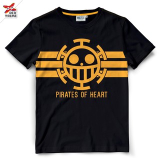 ROUND คอลูกเรือDextreme เสื้อวันพีซ One Piece Trafalgar.Law-4XL