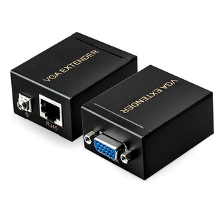 VGA Extender 60 เมตร vga to lan 60m ตัวขยายสัญญาณ VGA ด้วยสายแลนระยะ60เมตร