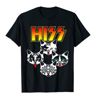 พร้อมส่ง เสื้อยืดแขนสั้น ผ้าฝ้าย 100% พิมพ์ลาย Hiss Funny Cats Kittens Rockin หลากสี แฟชั่นฤดูร้อน สําหรับผู้ชายS-5XL