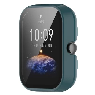 เคส PC ป้องกันเต็มจอ พร้อมกระจกนิรภัย สําหรับ Huami Amazfit BIP 3 / BIP 3 Pro watch Cover