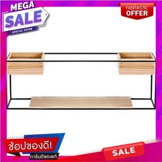 ชั้นติดผนังพร้อมกล่องไม้ STACKO ALTER 60x15x20 ซม. แผ่นชั้นและแขนรับชั้น WALL SHELF WITH BOXES STACKO ALTER 60X15X20CM อ