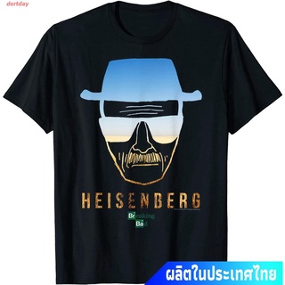 เสื้ dertday ข้อเสนอพิเศษ  จบไม่สวย ละครอเมริกัน  นักพิษวิทยา Breaking Bad Heisenberg Desert Horizon Outline T-Shirt คอก