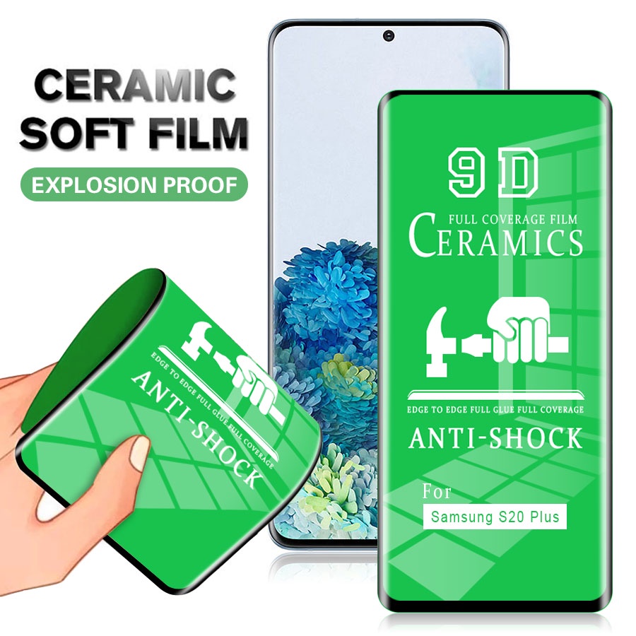 ฟิล์มเซรามิค (แบบใส) Samsung Galaxy S8 S9 S10 S20 S21 S22 S23 S24 S25 Note 8 9 20 Ultra ตกไม่แตก บิด