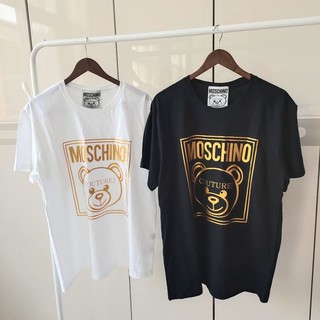 Moschino Moschino เสื้อแขนสั้นลําลอง ทรงหลวม ลายหมี สําหรับผู้หญิง 2021