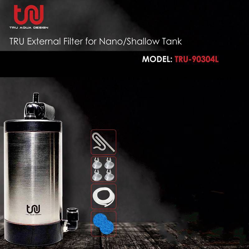 TRU Mini External Filter(L) เครื่องกรองน้ำสำหรับตู้ขนาดเล็ก (ปริมาตรน้ำไม่เกิน 50ลิตร)