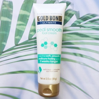 (Gold Bond®) Ultimate Pedi Smooth Foot Cream, Spa Fresh Scent 99 g โกลด์บอนด์ ครีมทาเท้า ส้นเท้า สำหรับผิวแห้งแตก